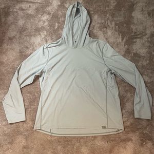 L.L. Bean light grey insect repellent lightweight hoodie. Size men’s XL.
